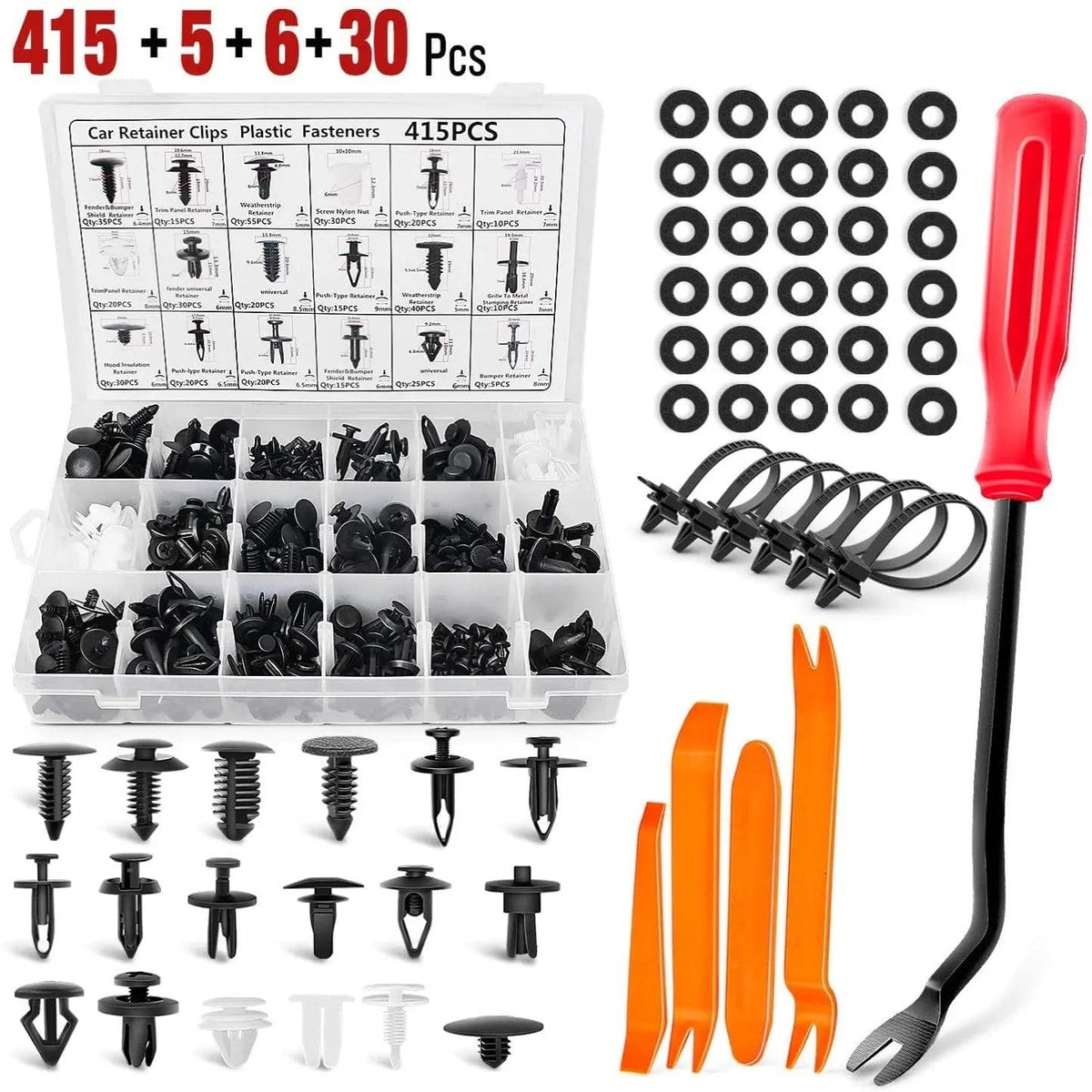 456 Pcs Bumper Retainer Clips Car Push Retainer Kit - Nilight