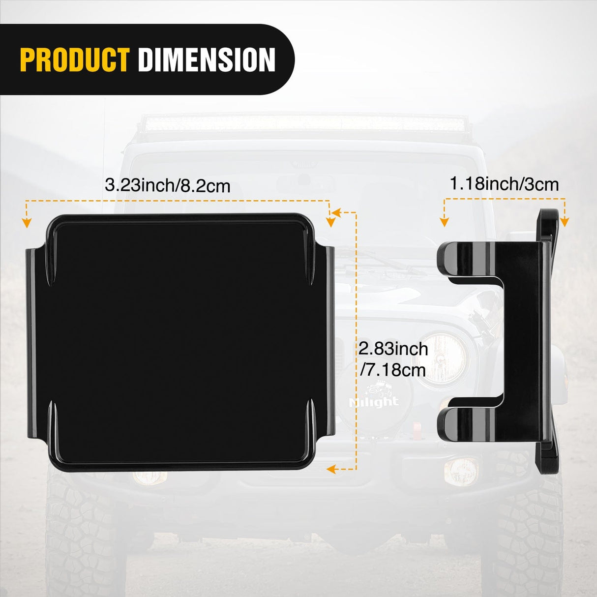 Nilight 2Pcs 3 inch Cube Light Pod Cover