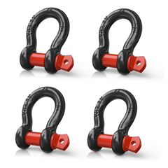 1/2 Inch D-Ring Shackle 4 Packs