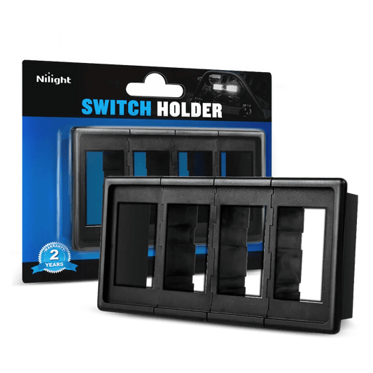 4Pcs Rocker Switch Holder Panel Housings Nilight