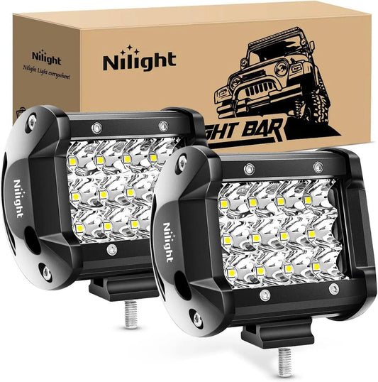 LED Light Bar 4" 36W 3600LM Triple Row Spot Led Pods (Pair)
