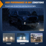 Fog Light Assembly Compatible with Toyota 2005 2006 2007 2008 2009 2010 2011 Tacoma 2007-2013 Tundra 2008-2017 Sequoia 2004-2006 Solara Smoke Lens w/H10 42W Bulbs