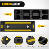 Nilight Parking Curb - Heavy Duty Rubber Garage Driveway Car Wheel Stopper Parking Aid Block Gadgets, 1-Pack