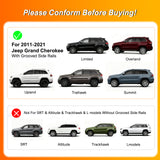 2011 2012 2013 2014 2015 2016 2017 2018 2019 2020 2021 Jeep Grand Cherokee Aluminum Anti-Theft Lock Roof Rack Cross Bars