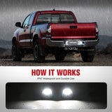 Nilight License Plate Lights Compatible with 1995 1996 1997 1998 1999 2000 2001 2002 2003 2004 Toyota Tacoma Black Housing works