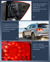 Nilight Taillight Assembly Compatible with 2011 2012 2013 2014 2015 2016 2017 2018 2019 2020 Dodge Journey Outer Tail Light Left Drive Side