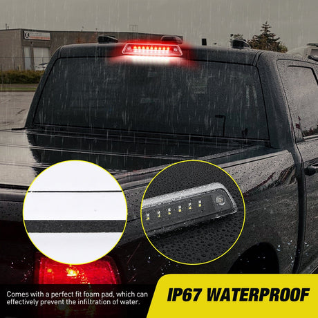 Nilight 2009-2014 Ford F150 Third Brake Light Clear Lens