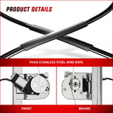 Nilight Power Window Regulator/Motor Rear Driver Side Compatible with Chevrolet Silverado/GMC Sierra 1500 2500 HD 3500 HD 2007 2008 2009 2010 2011 2012 2013,Rear Left,741-388
