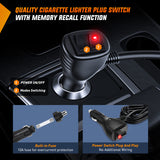 Nilight 12LED Traffic Advisor Strobe Light Bar Amber White Emergency Warning Hazard Safety Dash Front/Rear Windshield Flashing Lights for Cars Trucks Police Firefighter Plow Construction Vehicles