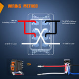 UTV Left Hand Driver Power Window Switch On Off 8 PIN Toggle Switches with Orange Backlit Light 12V 24V with Jumper Wires Set for Can-Am Defender Max 2016-2019 HD8 HD10 710004979