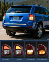 Taillight Assembly Compatible with 2014 2015 2016 2017 Jeep Compass Tail Light OE Style Rear Lamp Replacement Driver and Passenger Side w/Bulbs