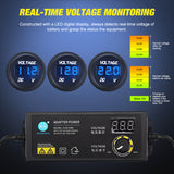 Nilight 8 Gang Rocker Switch Panel Waterproof Aluminum Marine with PD Type C & USB Charger Cigarette Lighter Socket Voltmeter Inline Fuse 12V 24V ON Off Pre-Wired Switches for Car Truck Boat