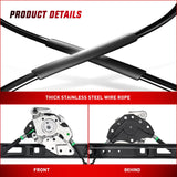 Nilight 740-485 Front Passenger Side Power Window Regulator,Compatible with BMW E46 323i 325i 325xi 328i 330i 330xi 1999 2000 2001 2002 2003 2004 2005