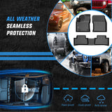 Nilight Floor Mats for Toyota Corolla Cross Hybrid 2022 2023 2024 2025 (AWD Only) All Weather Custom Fit Heavy Duty Floor Liners