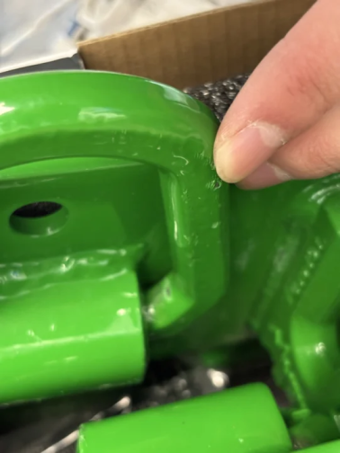 Tractor Bucket Hooks with Tie Down Ring Green (Pair) (25% OFF Final Checkout)