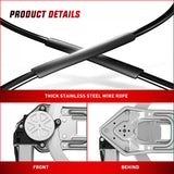 Nilight Power Window Regulator with Motor Assembly Replacement for Ford Ranger 2011-1993, Front Driver Side, 741-831
