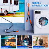 Nilight 50 Amp to 15 Amp RV Y Splitter Adapter Cord 50A Male Plug to Two 15A Female 125V Household Outlet NEMA 14-50P 5-15R Pure Copper STW 10 AWG Cable for RV Camper Generato