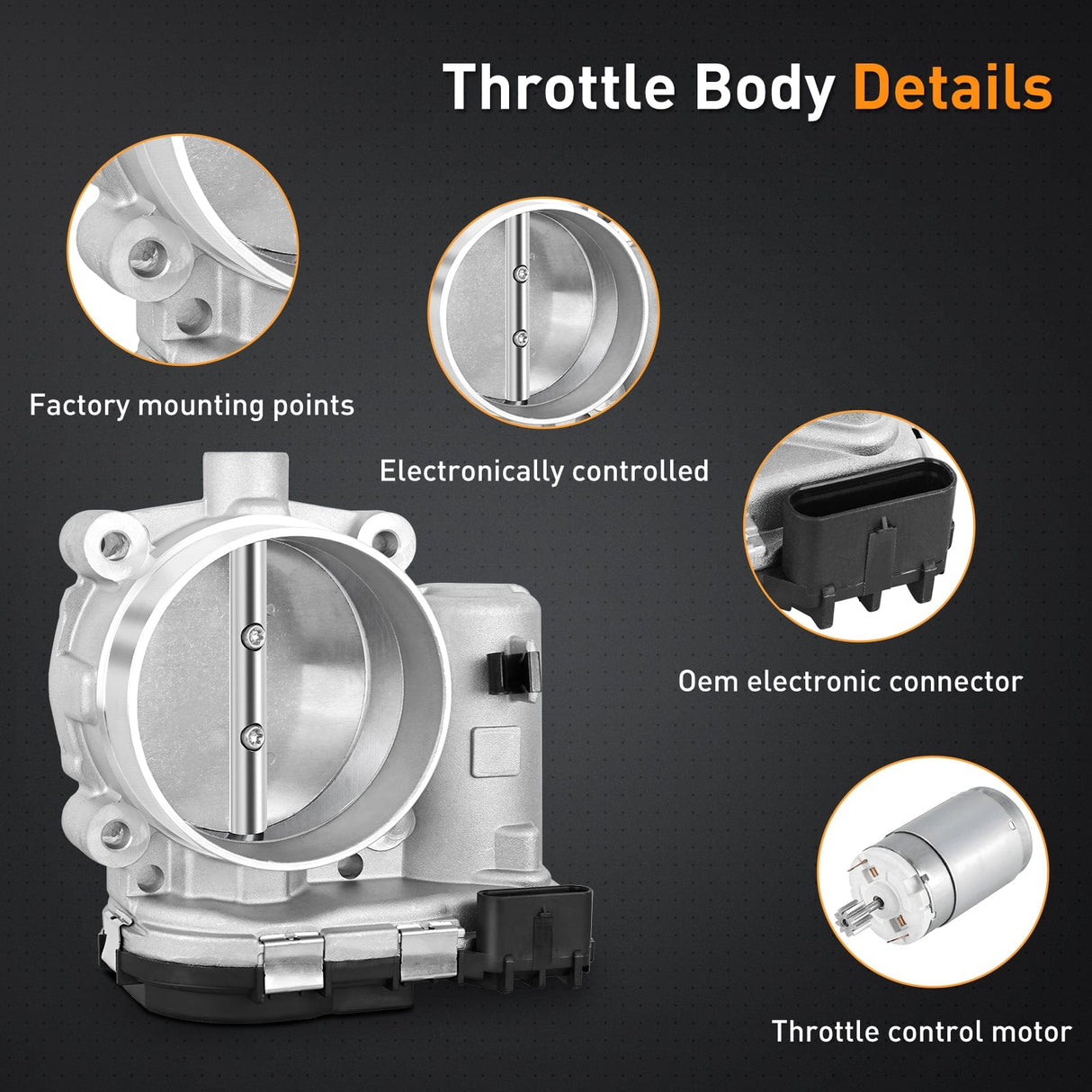 Nilight Electronic Throttle Body for Chrysler Dodge Jeep Nissan Vehicles - Dodge Challenger Charger Durango Throttle Body Assembly for ProMaster 1500 2500 3500 Throttle Body 2011-2022