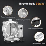 Nilight Electronic Throttle Body for Chrysler Dodge Jeep Nissan Vehicles - Dodge Challenger Charger Durango Throttle Body Assembly for ProMaster 1500 2500 3500 Throttle Body 2011-2022