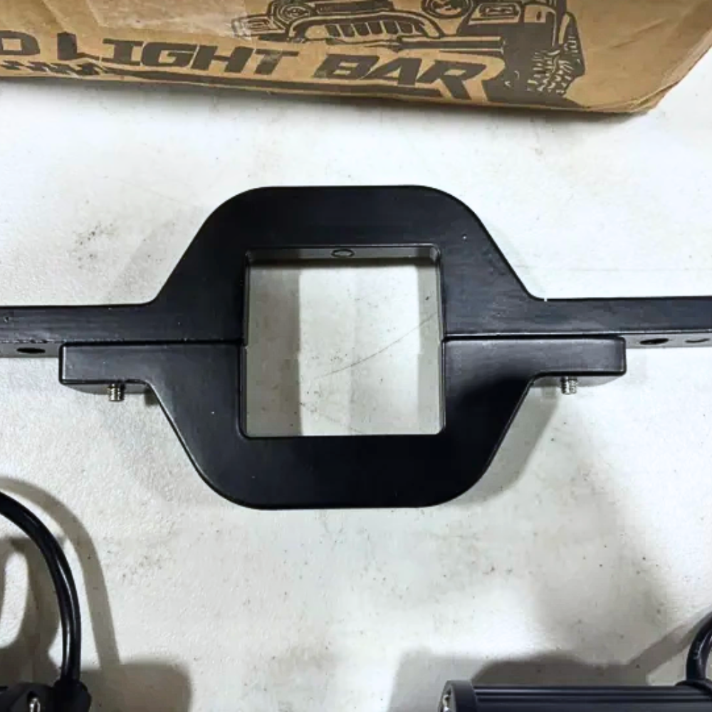 LED Light Bar 4 Inch 60W Triple Row Spot Flood Led Pods (Pair) | 2.5 Inch Tow Hitch Mount (25% OFF Final Checkout)