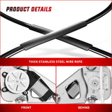 Nilight 741-526 Power Window Regulator/Motor Front Driver Side Compatible with Jeep Liberty KJ 2002 2003 2004 2005 2006,Front Left Side