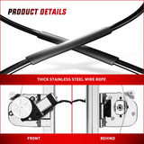 Nilight Power Window Regulator/Motor Rear Passenger Side Compatible with Chevrolet Silverado/GMC Sierra 1500 2500 HD 3500 HD 2007 2008 2009 2010 2011 2012 2013,Rear Right,741-389