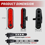 Marine Boat Navigation Light 2PCS Red Port Bow Lights Four Modes Waterproof Rechargeable Warning Safety Clearance Lamp for Skeeter Yacht Pontoon Trailer Truck Bike Backpack Helmet