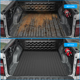 Nilight Heavy-Duty Truck Bed Mat Utility, Extra-Thick 4OInch x 8Inch Rubber Mat, Tough and Durable, Anti-Slip & Weathertech, Easy to Cut, Trim-to-Fit Design