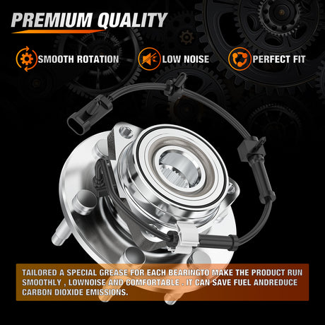 Nilight Front Wheel Bearing Hubs Assembly for GMC Chevy Silverado Sierra Avalanche 1999 2000 2001 2002 2003 2004 2005 2006, Yukon XL Suburban 1500 Tahoe Cadillac Escalade with 6-Lug, OEM 515036