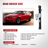 749-468 Rear Driver Side Power Window Regulator,Compatible with BMW E90 E91 323i 325i 325xi 328i 328i xDrive 330i 330xi 335i 335xi M3 2006 2007 2008 2009 2010 2011