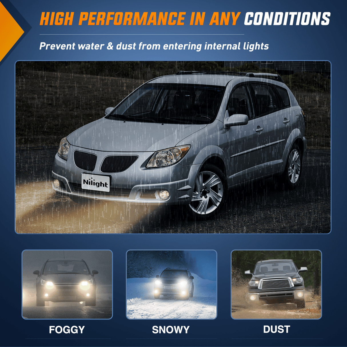 Nilight Fog Lights Assembly Compatible with 2003 2004 2005 2006 2007 2008 Toyota Matrix 2003-2008 Pontiac Vibe 2004-2010 Scion TC Smoke Lens w/9006 12V 55W Bulbs