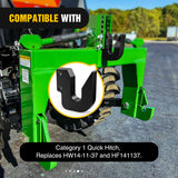 Tractor Hook Quick Hitch Top Hook for Cat 1 Fit for Harbor Freight Tow Hook Up 3 Point Quick Attach Category Black Powder Coated Replaces HW14-11-37 and HF141137