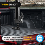 Gooseneck Ball Extender - GNXA4085, 4Inch Offset Ball Compatible with B&W Trailer Hitches Turnoverball Heavy Duty 2-5/16 Inch Ball 20000 lbs GTW 5000 lbs VTW