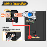Remote Battery Disconnect Switch 12V 200A Car Anti-Theft Kill Switches Upgrade Prevent Power Drain with Wireless Remote Control Relay Fobs for Auto Truck RV Boat