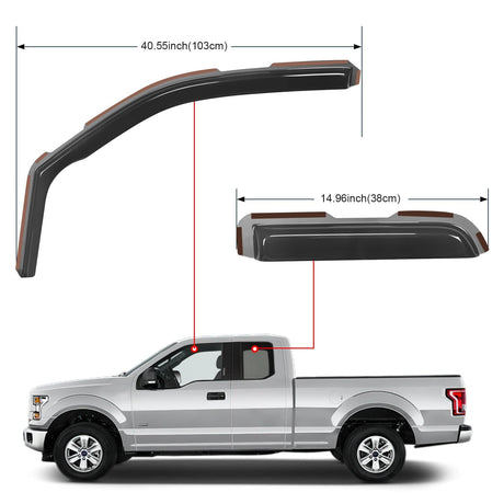 2004- 2014 Ford F150 Rain Guards Acrylic 4Pcs Nilight