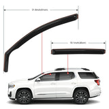 Nilight Window Rain Guards for GMC Acadia 2017 2018 2019 2020 2021 2022 2023 Window Deflectors, Vent Window Visors-4 Pieces