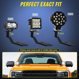 Nilight Ditch Light Brackets Hood Hinges Mount Bracket Kit for Auxiliary Offroad LED Pods Work Lighting Compatible with Ford Ranger 2019 2020 2021 2022 2023