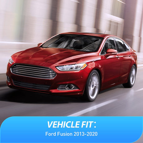 Nilight Tape-On Rain Guards for Ford Fusion 2013 2014 2015 2016 2017 2018 2019 2020, Window Visors Vent Wind Deflectors-4PCS