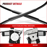 Nilight Power Window Regulator with Motor Rear Passenger Side,Compatible with Cadillac Escalade/Chevy Tahoe/GMC Yukon 2002 2003 2004 2005 2006,Rear Right,748-229