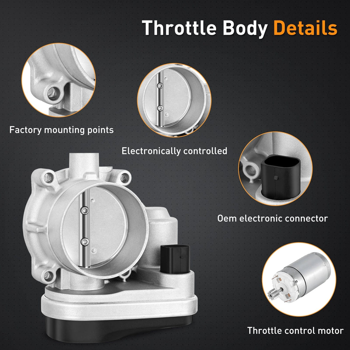 Nilight Electronic Throttle Body fits for Dodge Jeep Chrysler Vehicles - Chrysler 300 Pacifica Sebring, for Dodge Avenger Challenger Journey Charger Magnum 2005 2006 2007 2008 2009 2010 2011