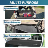 Nilight 2019-2023 Jeep Cherokee Accessories Retractable Trunk Cargo Cover With Trunk Storage Net