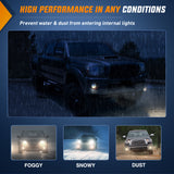 Fog Light Assembly Compatible with Toyota 2005 2006 2007 2008 2009 2010 2011 Tacoma 2007-2013 Tundra 2008-2017 Sequoia 2004-2006 Solara Smoke Lens w/H10 42W Bulbs