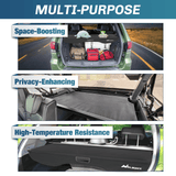 Nilight 2013-2019 Ford Escape Retractable Trunk Cargo Cover With Trunk Storage Net