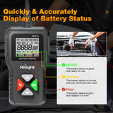 Nilight Car Battery Tester 6V 12V 24V Accurate Digital Auto Analyzer 100-2000 CCA Voltage SOH SOC Internal Resistance Test for Cars Trucks SUV ATV Boats Motorcycles Vehicle