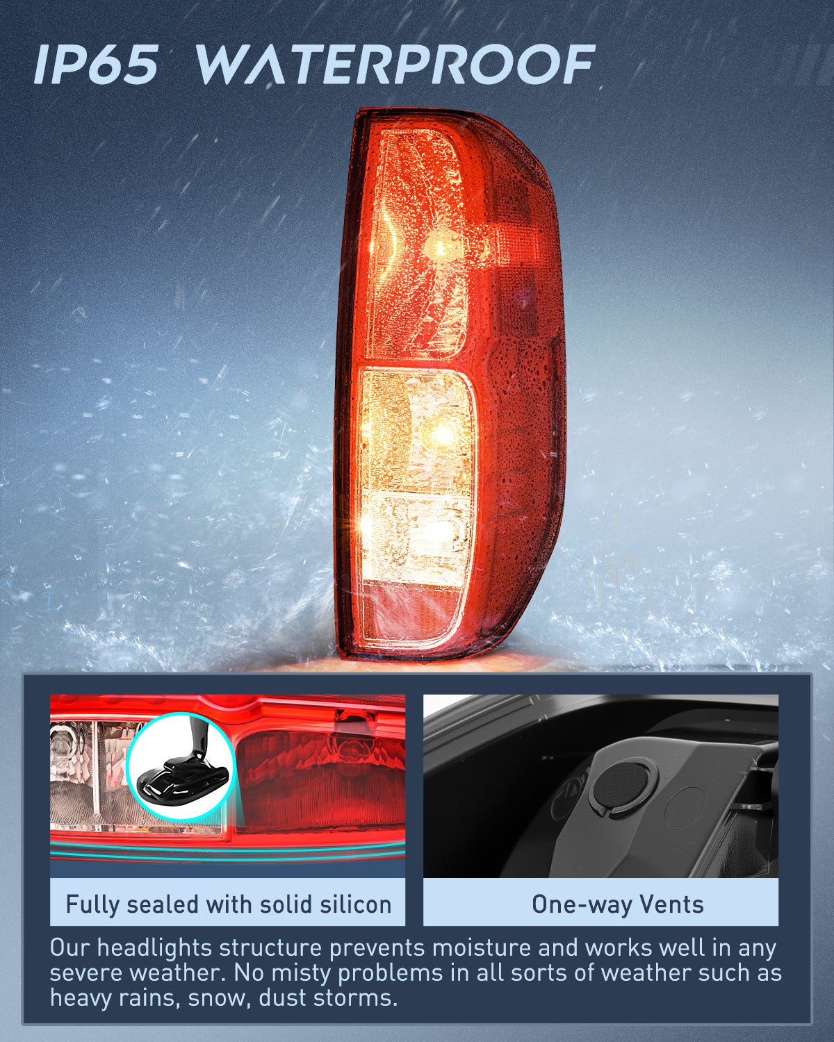 Nilight Taillight Assembly Compatible with 2005 2006 2007 2008 2009 2010 2011 2012 2013 2014 2015 2016 2017 2018 2019 2020 2021 Nissan Frontier and 2009-2012 Suzuki Equator Right Passenger Side