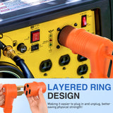 15Amp to 50Amp RV Power Adapter 125 Volt Heavy Duty RV Plug 5-15P to 14-50R 15A Male to 50A Female Receptacle for RV/EV Camper Caravan Trailer Generator