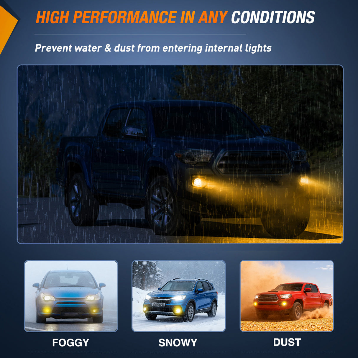 2016 2017 2018 2019 2020 2021 2022 2023 Toyota Tacoma SR SR5 Fog Light Assembly Yellow Lens