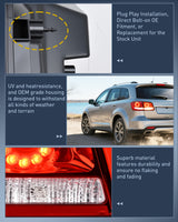 Nilight Taillight Assembly Compatible with 2011 2012 2013 2014 2015 2016 2017 2018 2019 2020 Dodge Journey Inner Tail Light Right Passenger Side