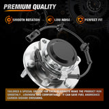 Nilight Front Wheel Hub Assembly for Chevy Sierra Silverado 1500 Avalanche Express 1999-2012, GMC Savana Sierra Yukon XL Cadillac Escalade2003-2005,6 Lugs with ABS Fits ONLY 2WD, OEM 515054