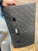 Plastic Curb Ramps, 4.2Inch Rise Portable Lightweight Heavy Duty Threshold Ramp for Driveway Lawn Mower Scooter Bike Motorcycle Wheelchair, 2 Pack (25% OFF Final Checkout)